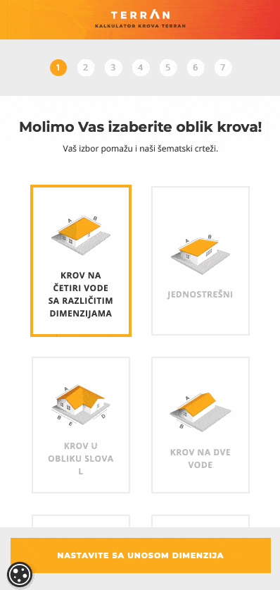 Tető kalkulátor használata